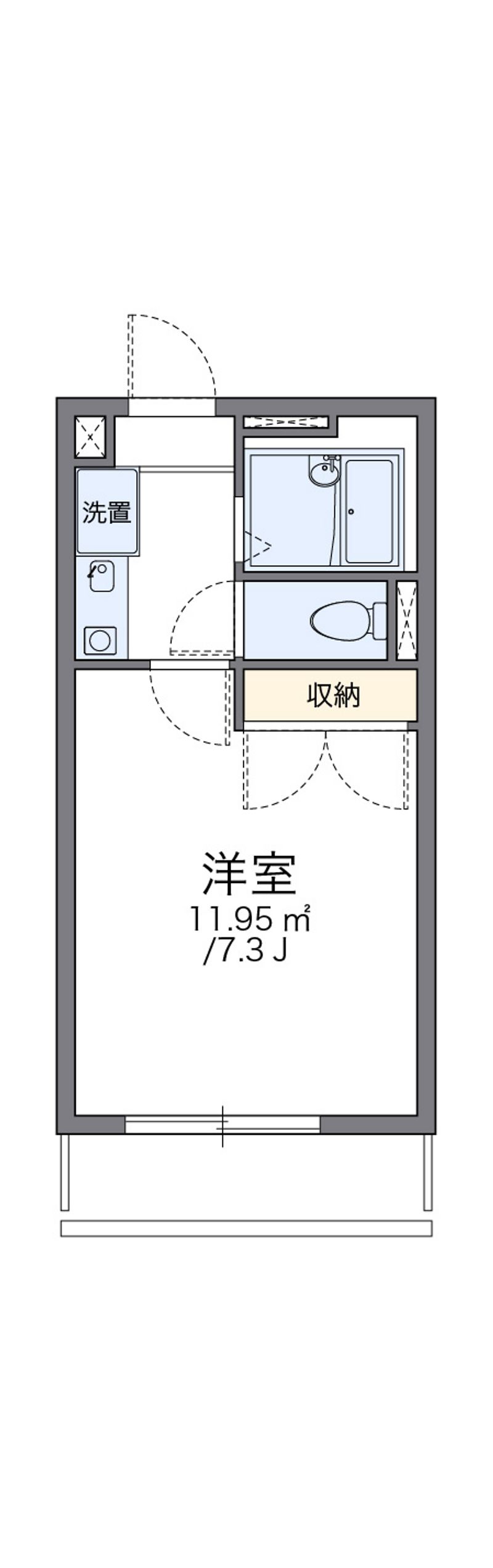 レオパレスガーデンビレッジ 間取図