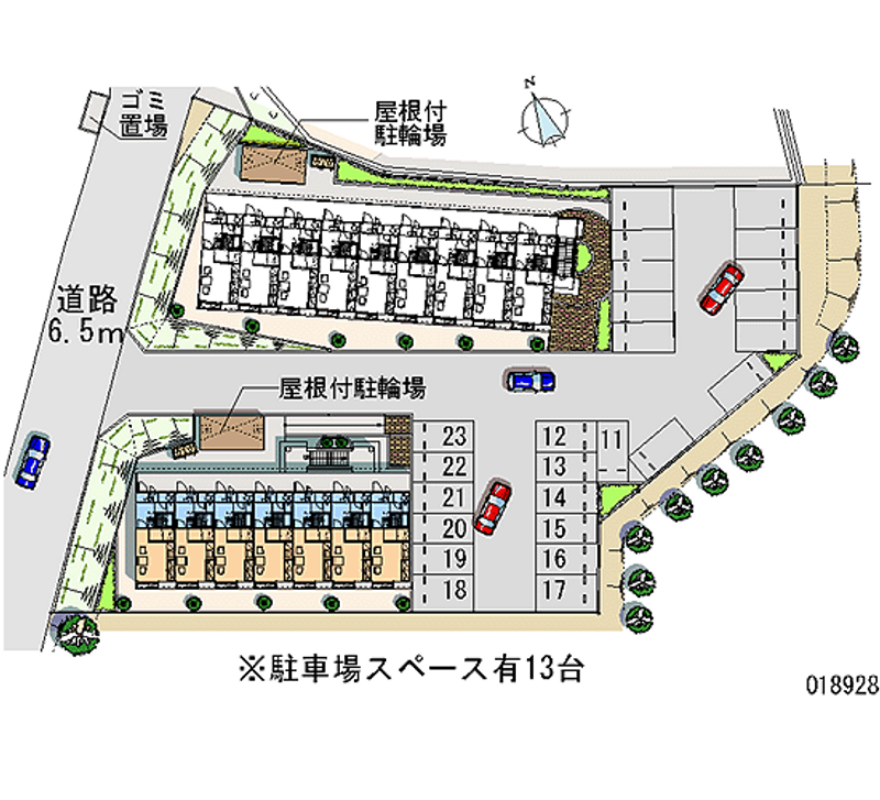 レオパレスグリーンリーフ　Ｂ 月極駐車場