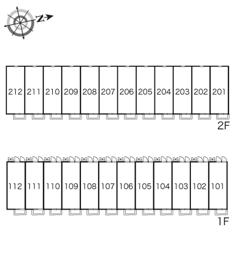 レオパレスジェラルディン 間取配置図