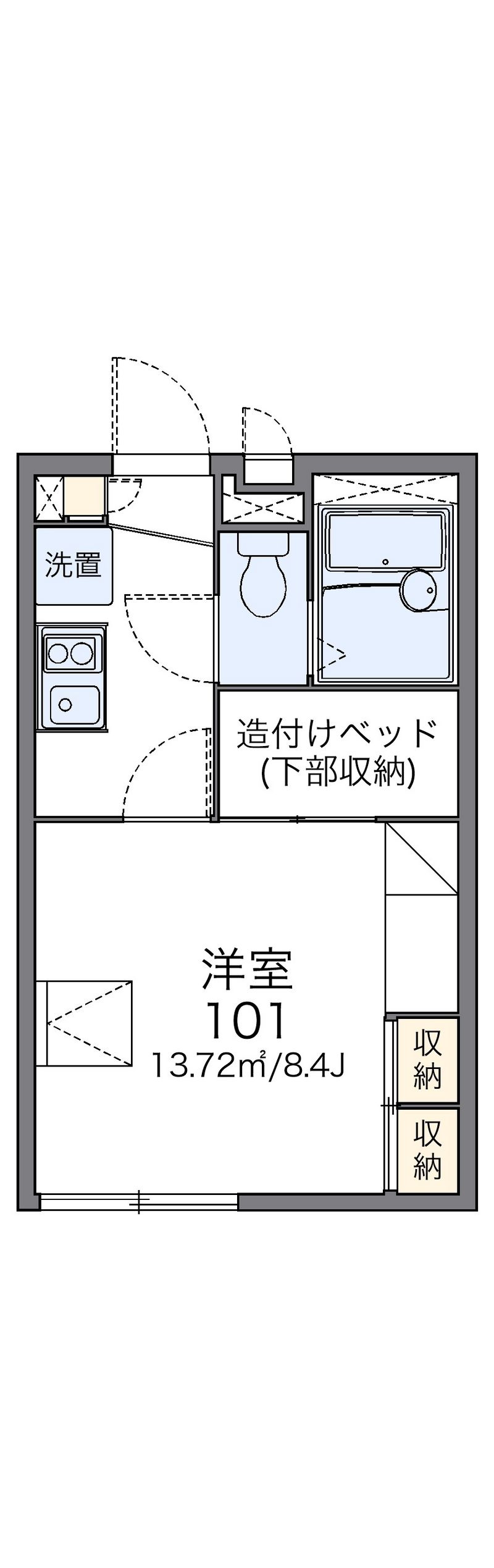 レオパレスカシオペア 間取図