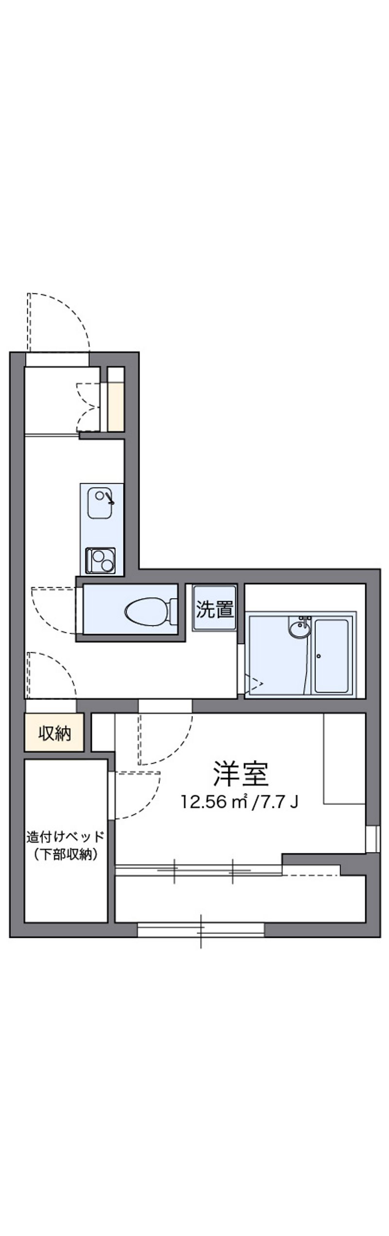 レオパレス稲荷前 間取図