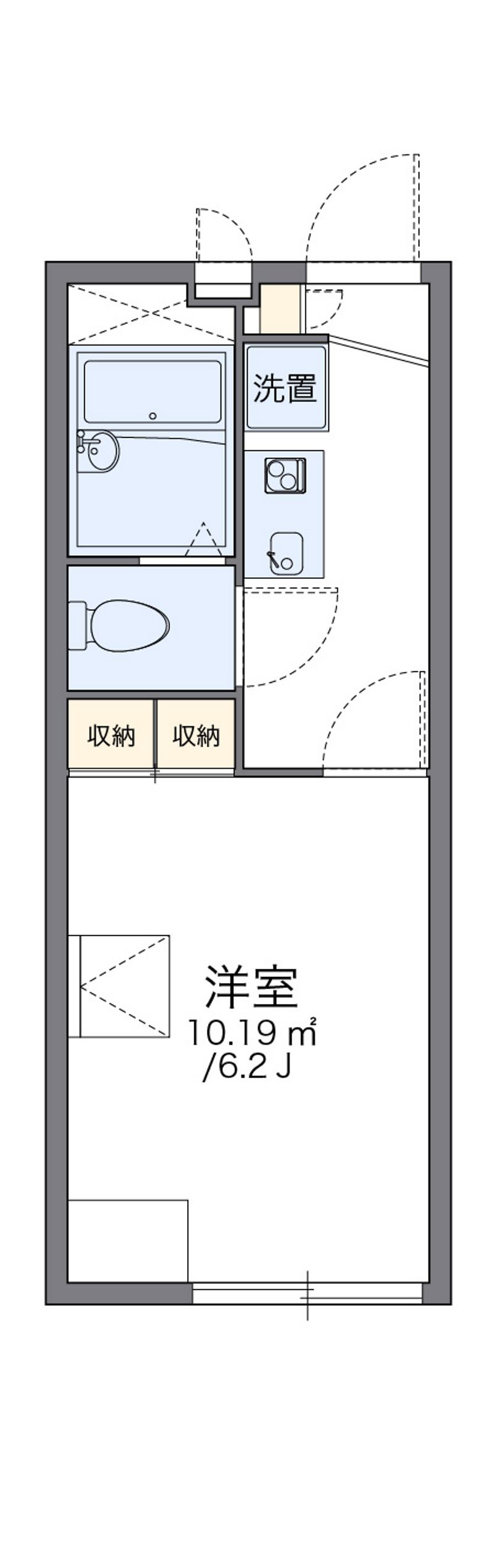 レオパレスウエストサイド 間取図