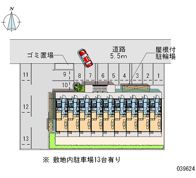 レオパレスインサイドＧ 月極駐車場