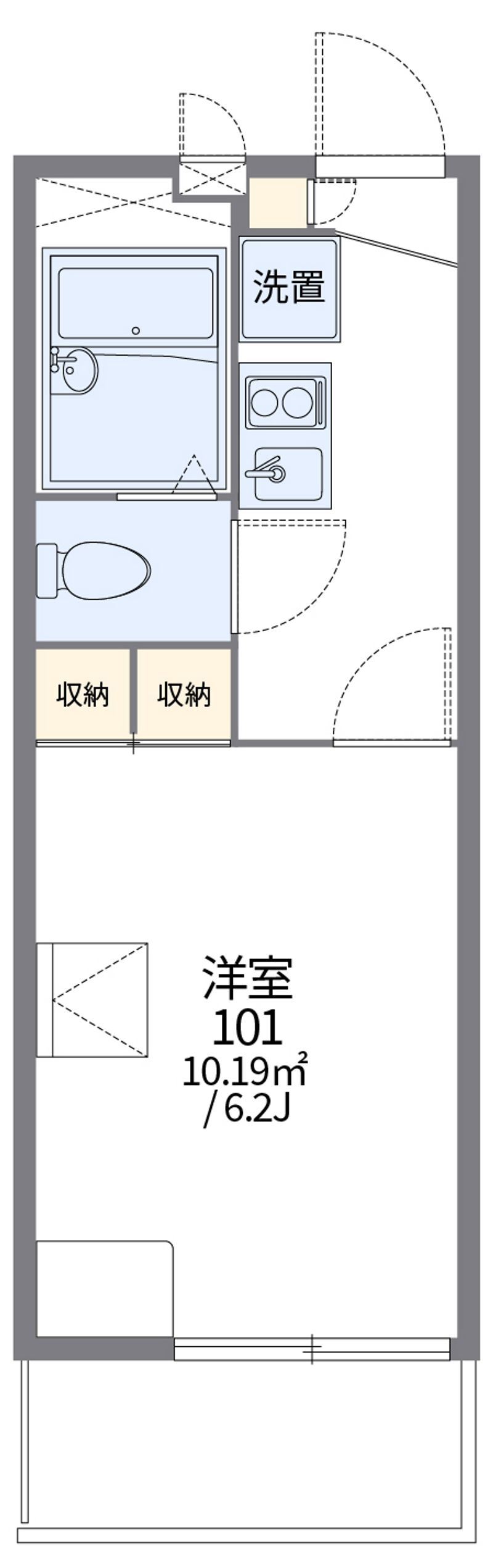 レオパレス諏訪 間取図