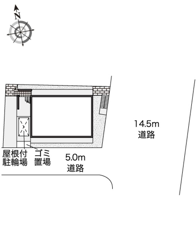 レオパレスシエスタ西郷屋敷 配置図