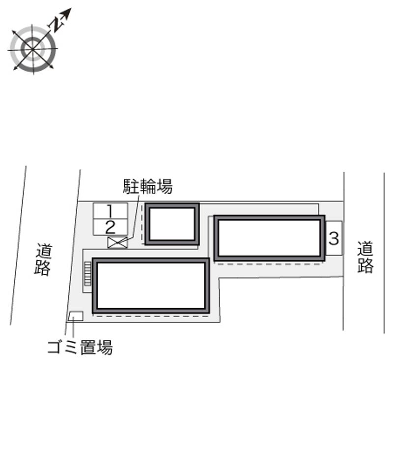 レオパレスこうべ　御蔵 配置図