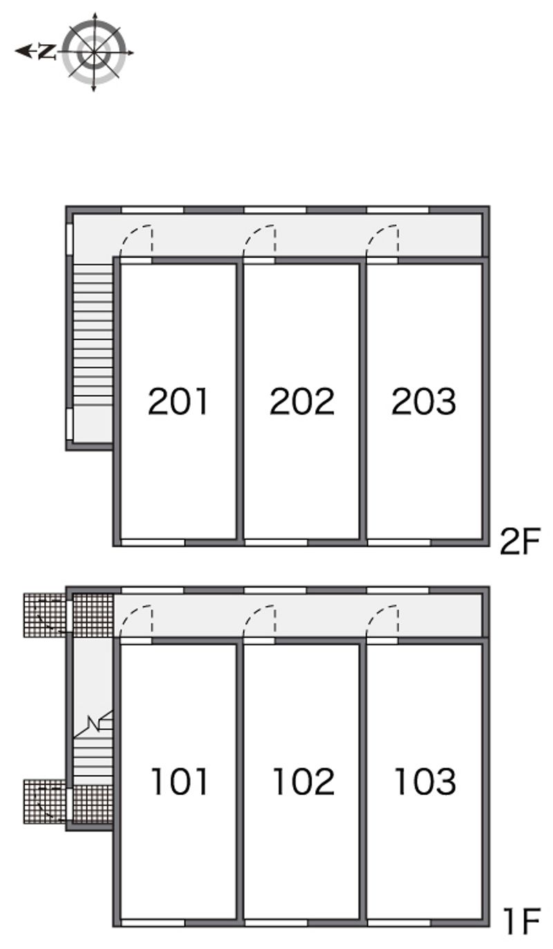 レオパレスバレーコリーヌ 間取り配置図