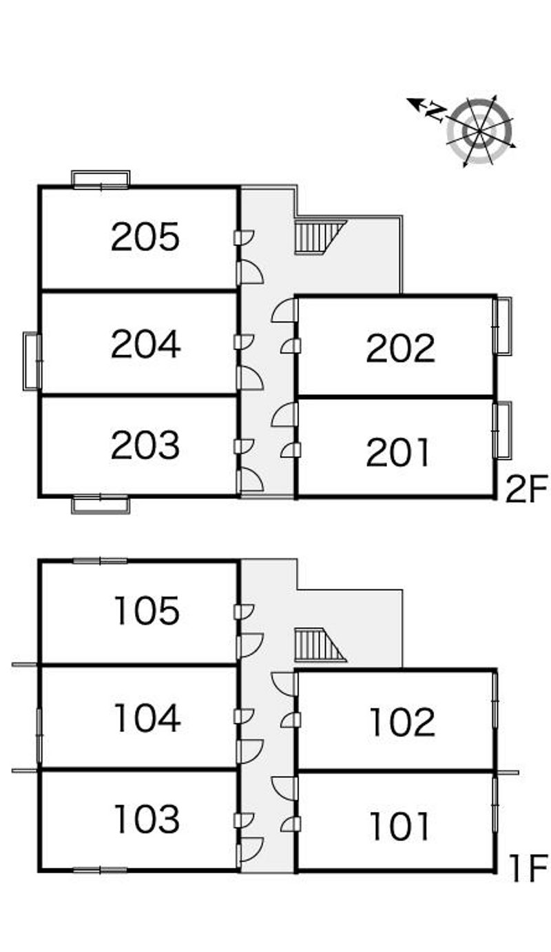 レオパレスＣＯＺＹ 間取配置図