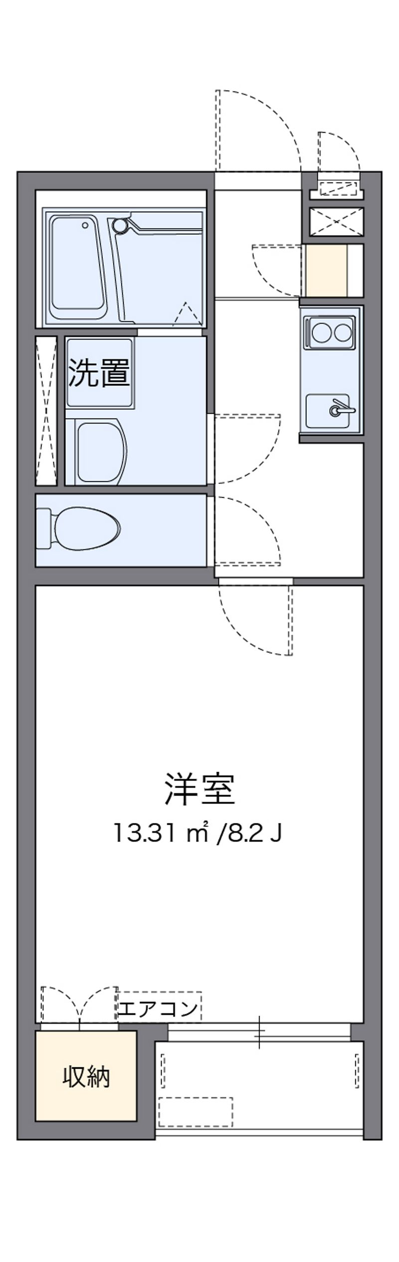 レオネクストコーポ　地純 間取図