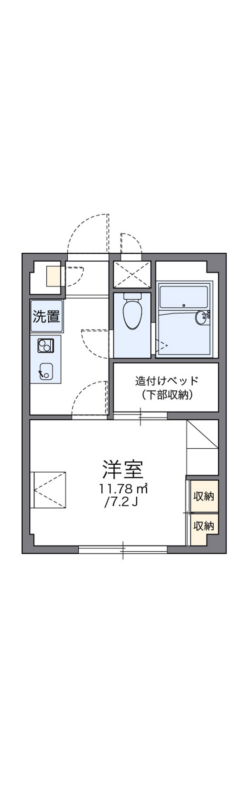 レオパレス東大井 間取図
