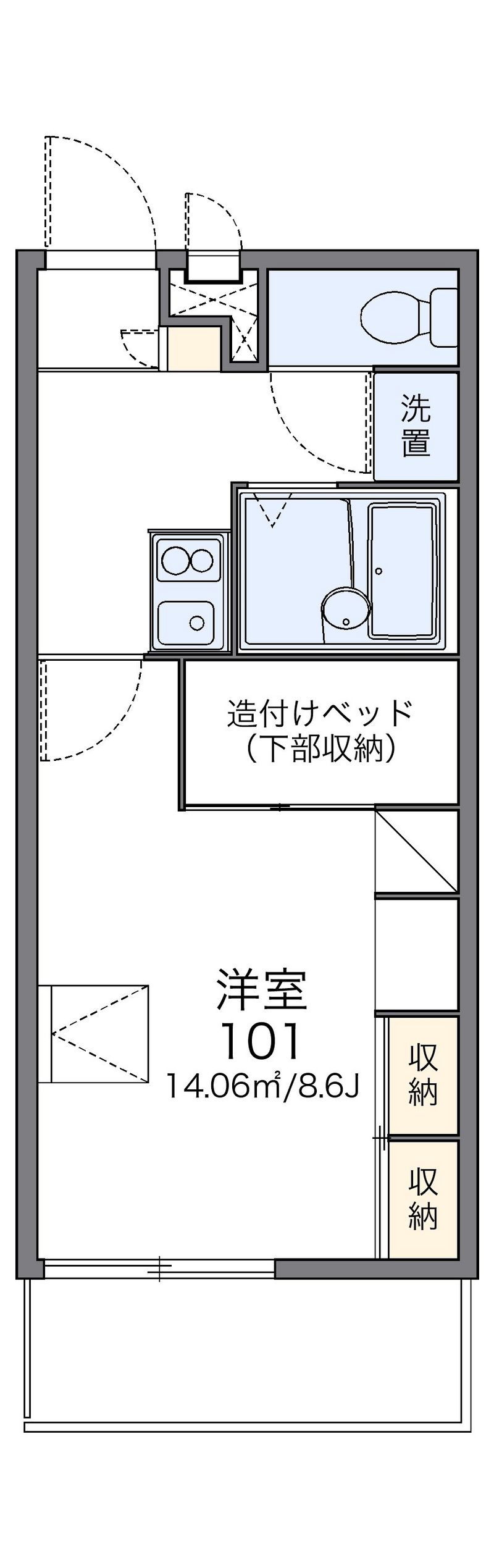 レオパレスＭ 間取図