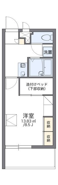 レオパレスルーペ１０７５ 間取り図