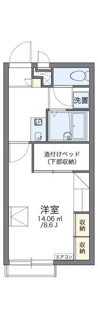 レオパレスウィッシュ 間取り図