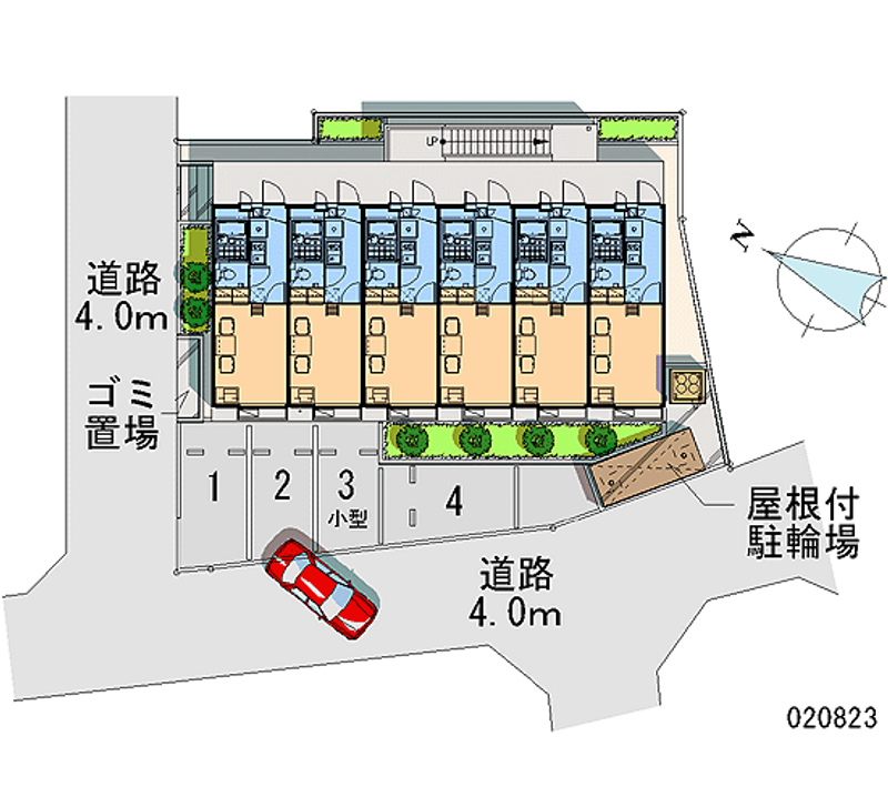 レオパレスアイリス 月極駐車場