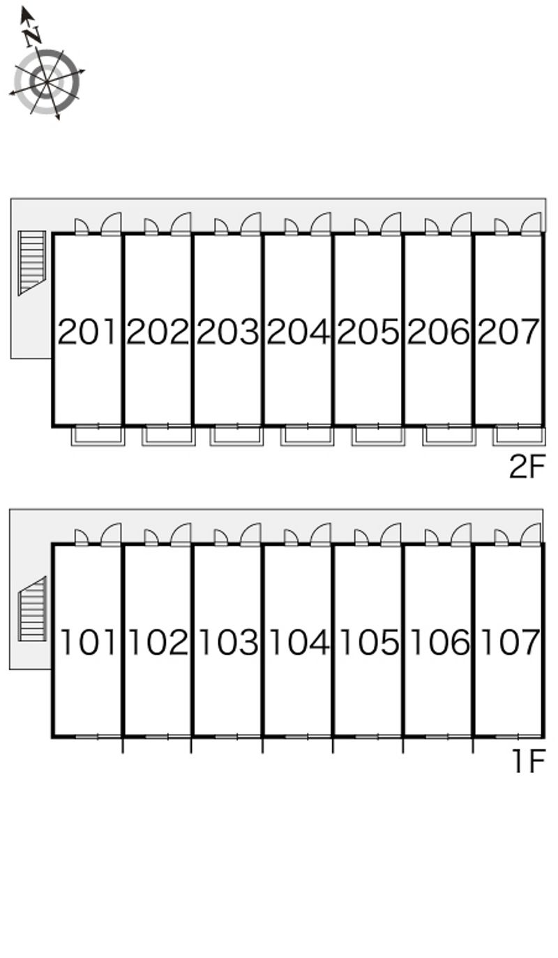 レオパレスＴＯＲＩＳＵ 間取配置図