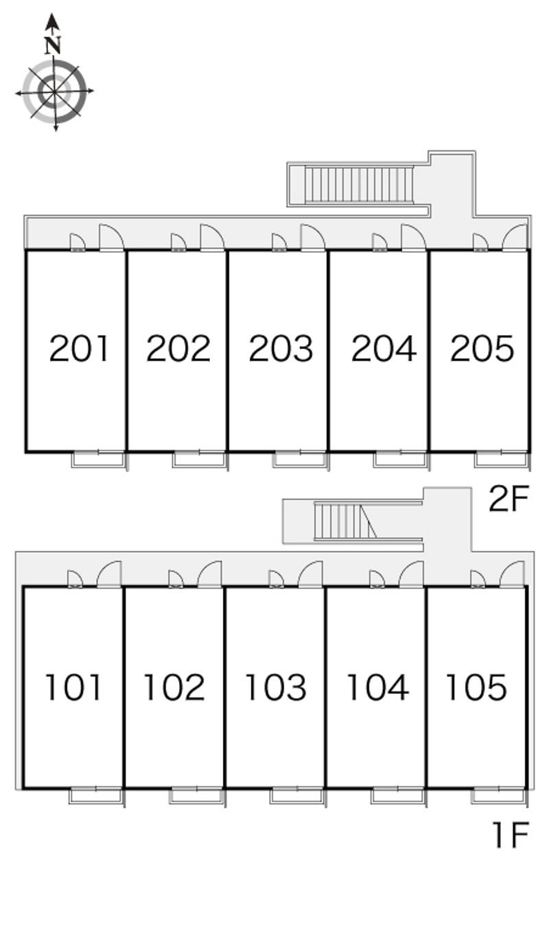 レオパレスコージーコート 間取配置図