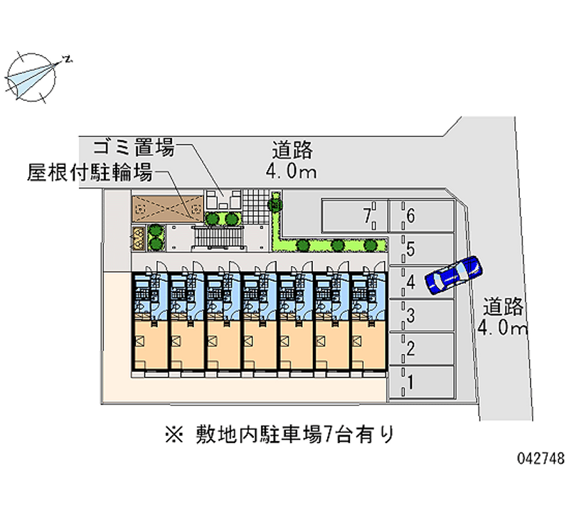 レオパレスライスワン 月極駐車場