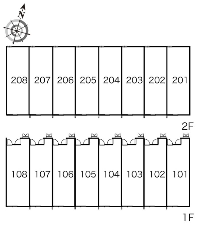 レオパレスフォルテシモ 間取配置図
