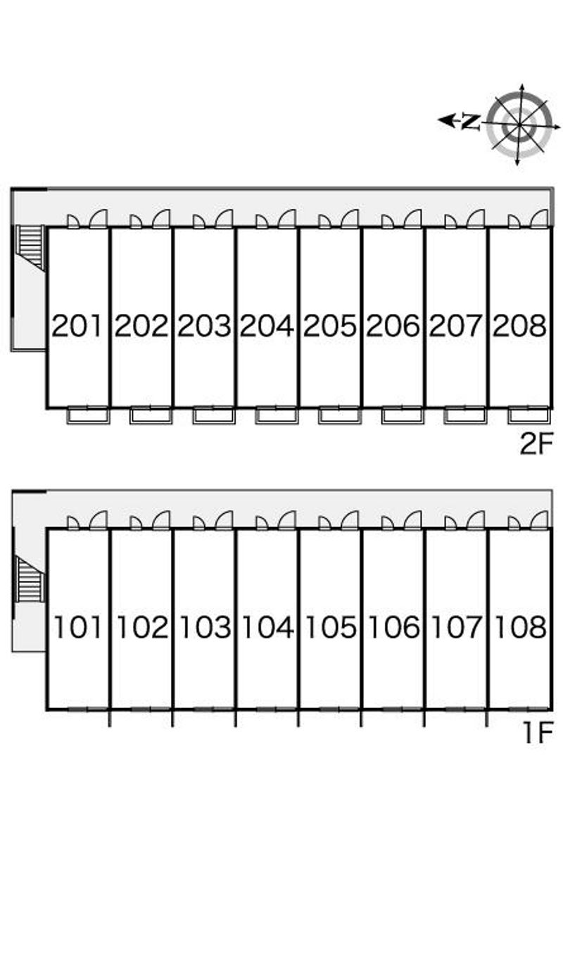 レオパレスＹＡＮＡＳＥ 間取配置図