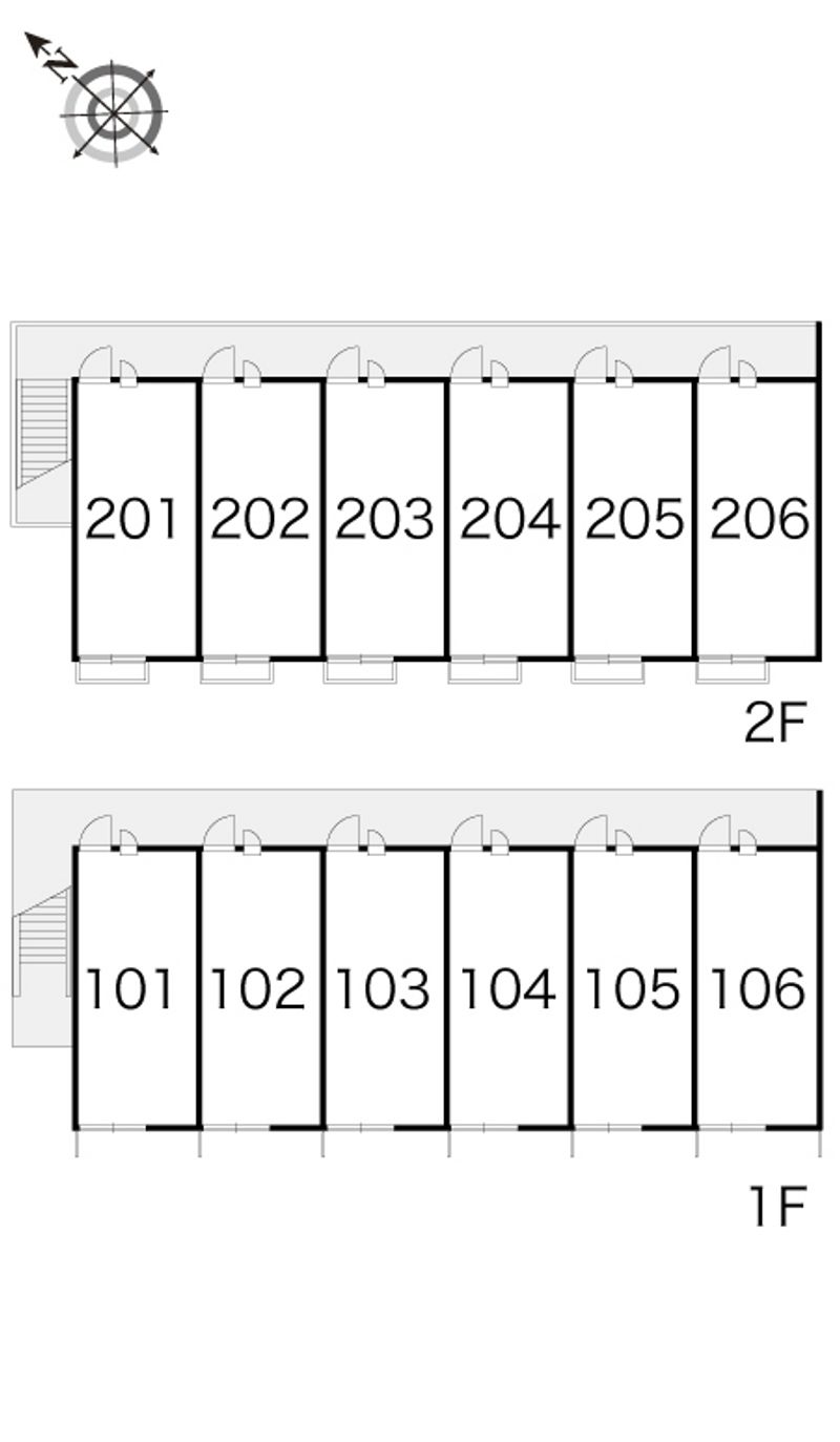 レオパレスプレシオ２１Ｃ 間取配置図