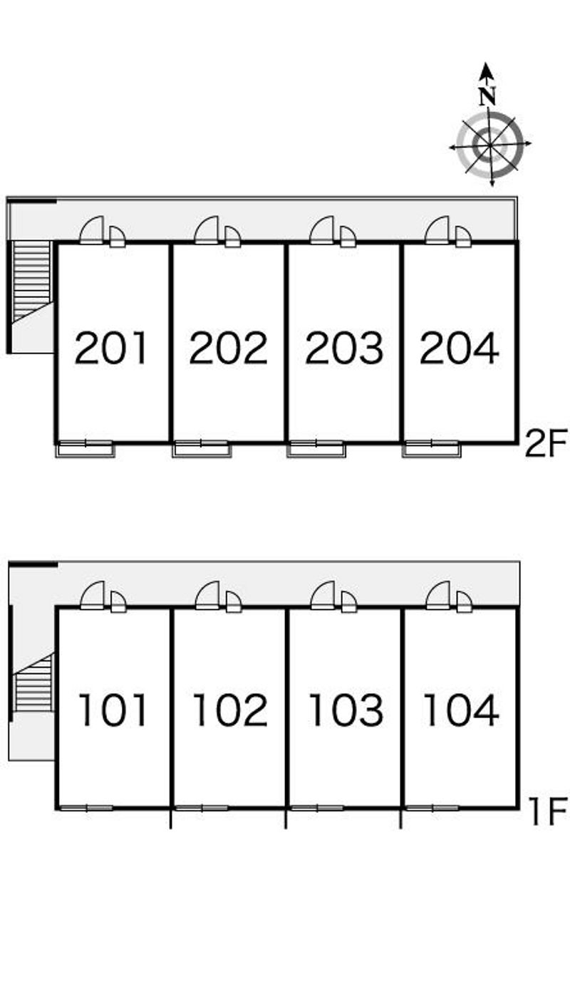 レオパレスＦＵＪＩ 間取配置図