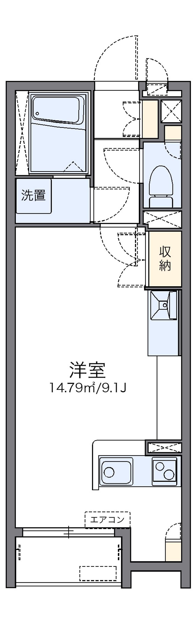 レオネクストライク　シェル 間取図