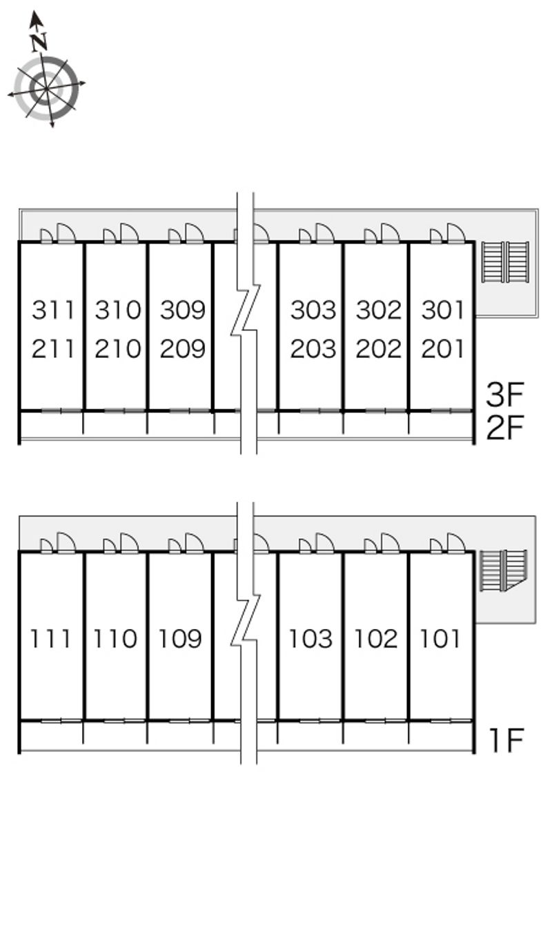レオパレスリヴィエール 間取配置図