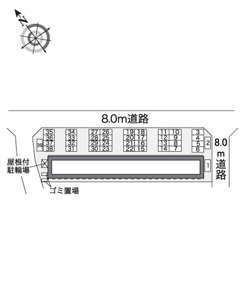 レオパレス桜町 配置図