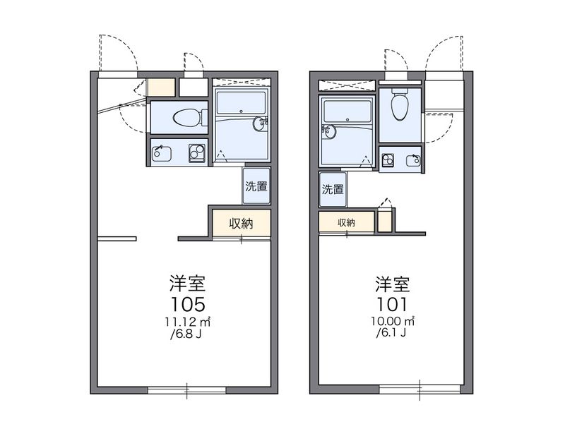レオパレス詩 間取図