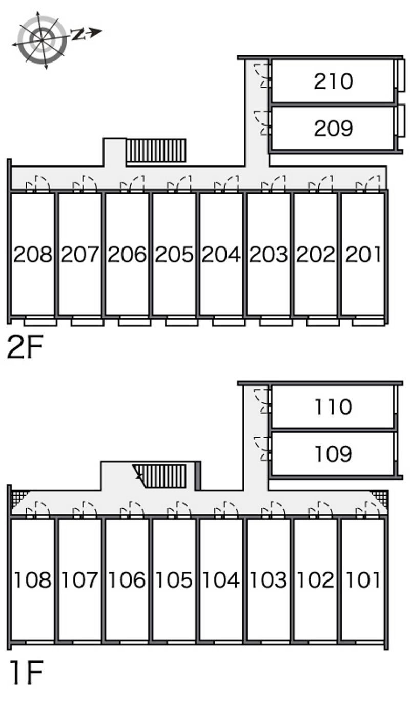 レオパレスヴェルレーヌ 間取配置図