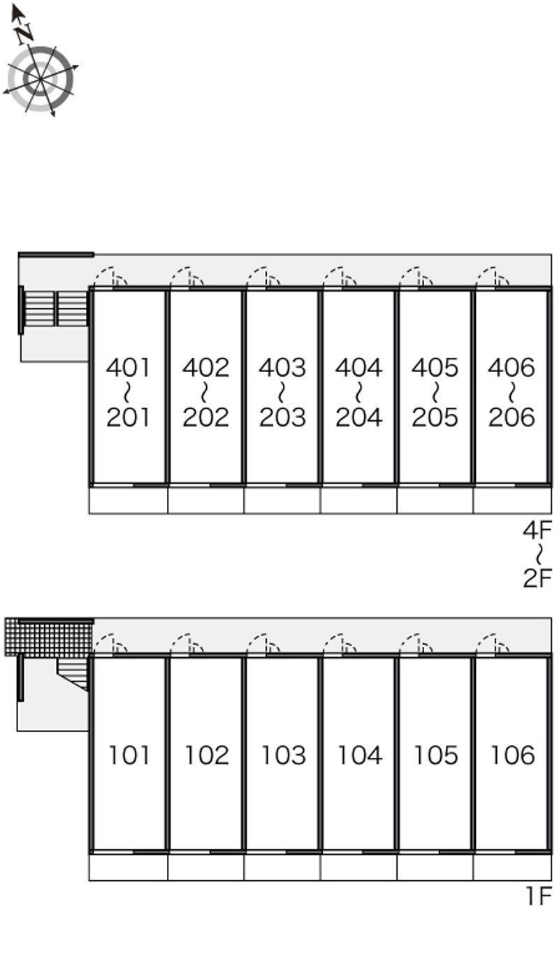 レオネクストＫＡＺＵ 間取配置図