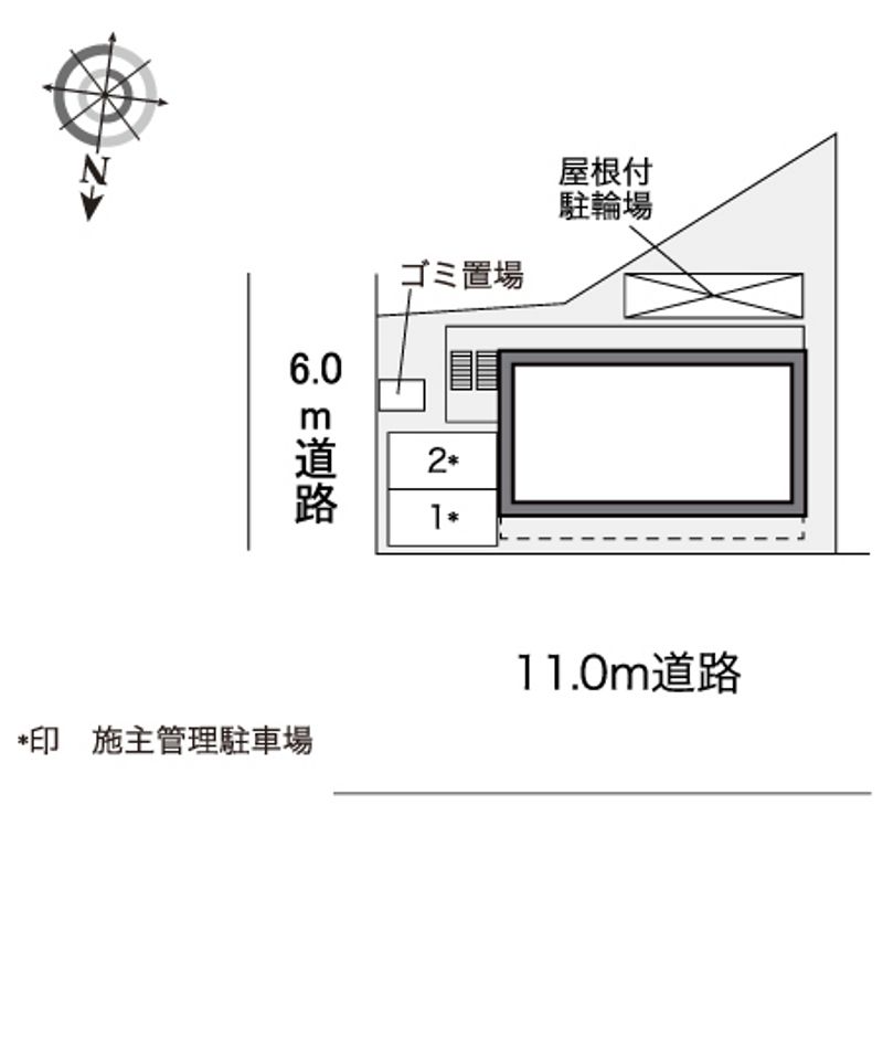 レオパレスリンデンバウム 配置図
