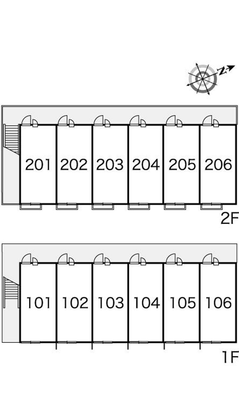 レオパレスおとがわ 間取り配置図