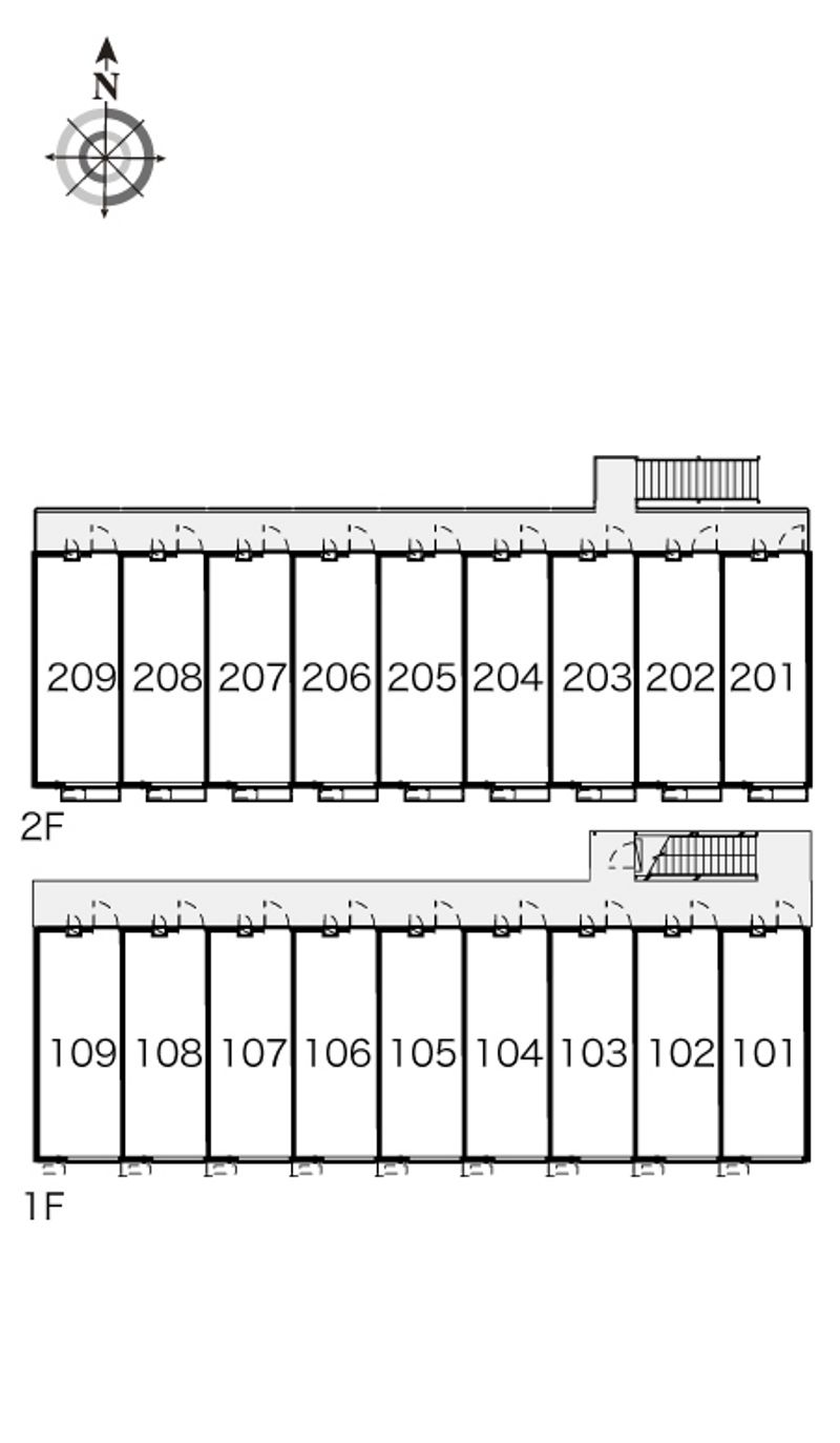レオパレスラ　プランタンⅡ 間取り配置図