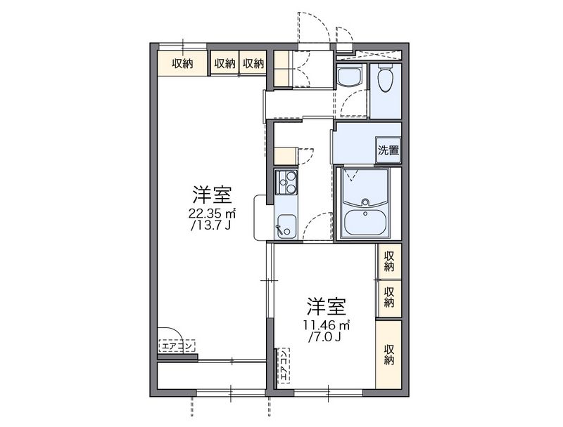 レオパレスノウムレジデンスⅡ 間取図