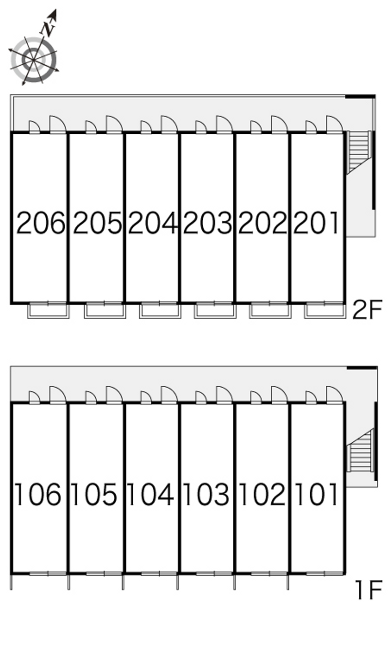 レオパレスオリーブハウス 間取り配置図