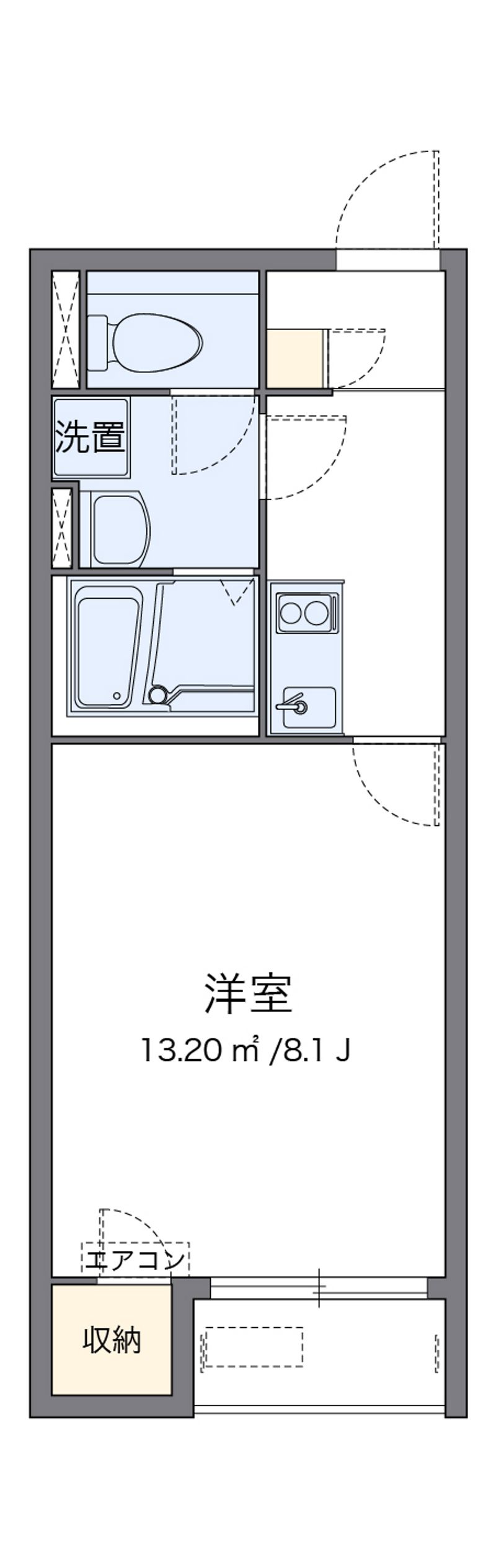 レオネクストＹＡＭＡＤＡⅡ 間取図