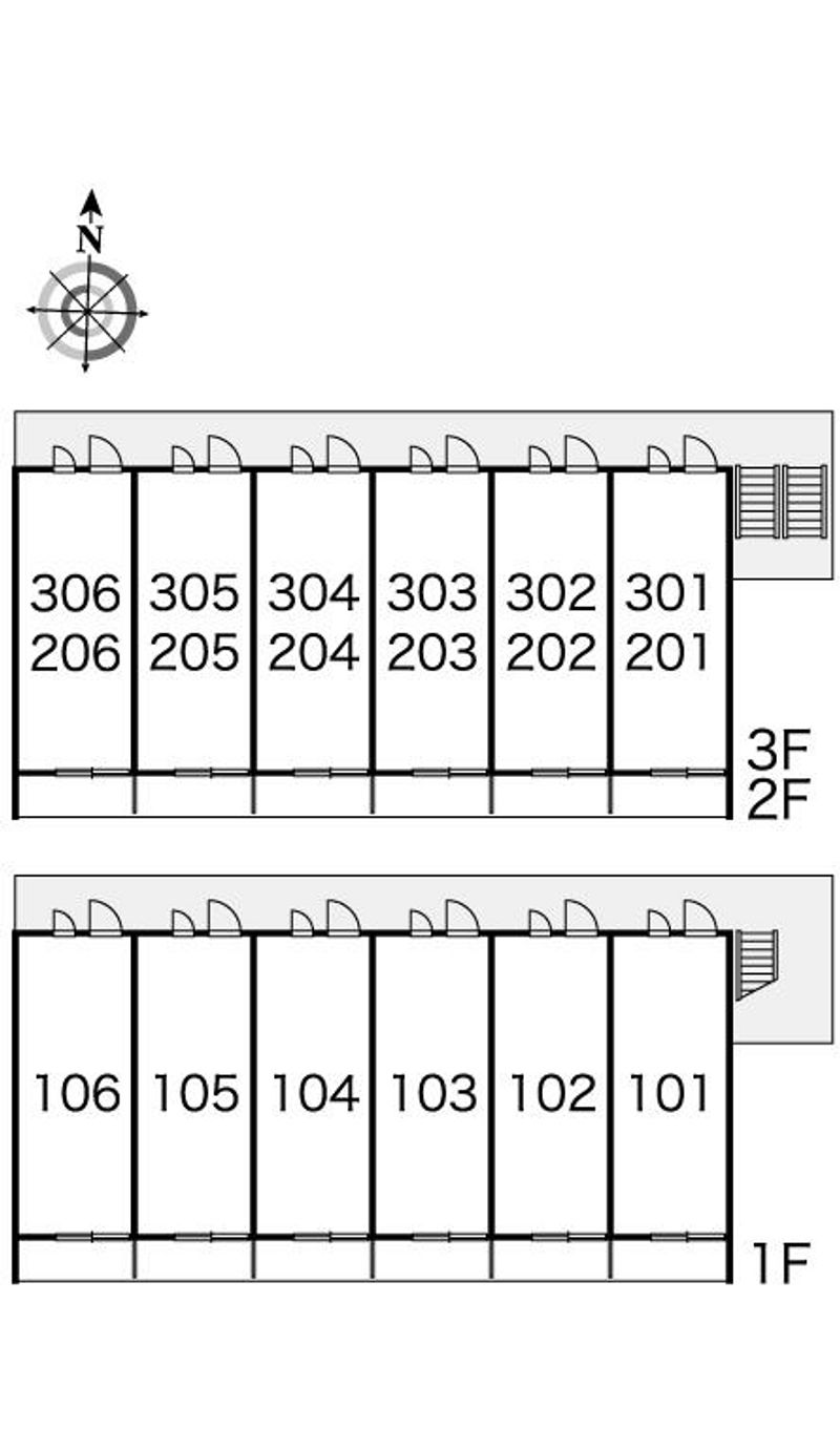レオパレスエメラルドグリーン 間取り配置図