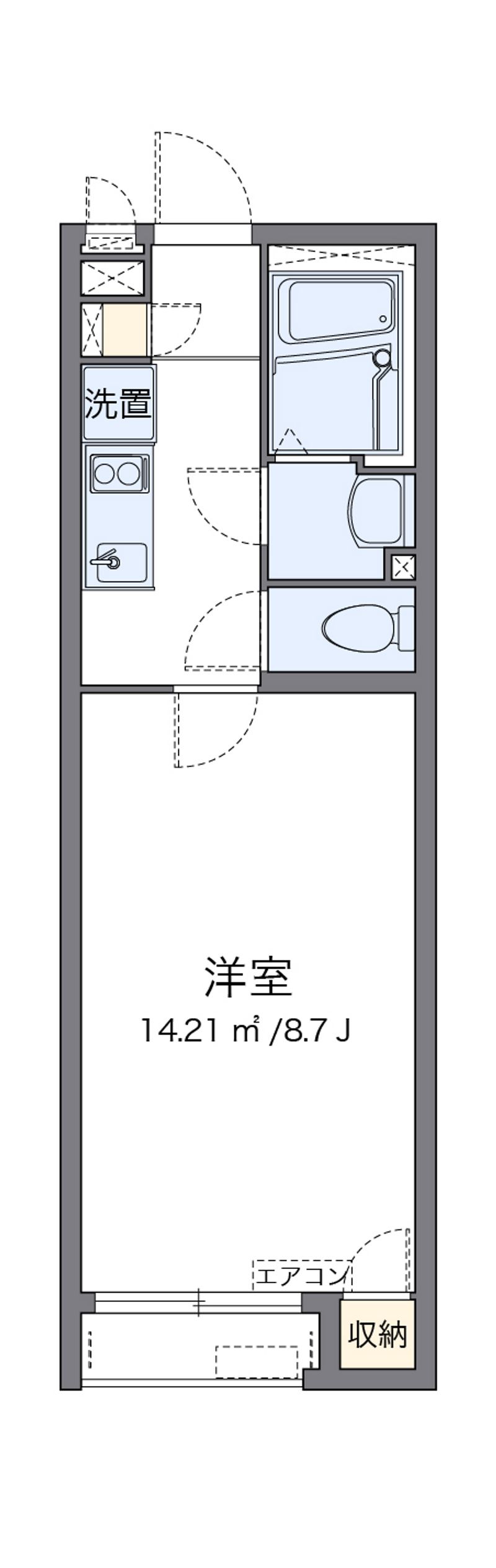 クレイノＧＲＡＣＹ浜寺 間取り