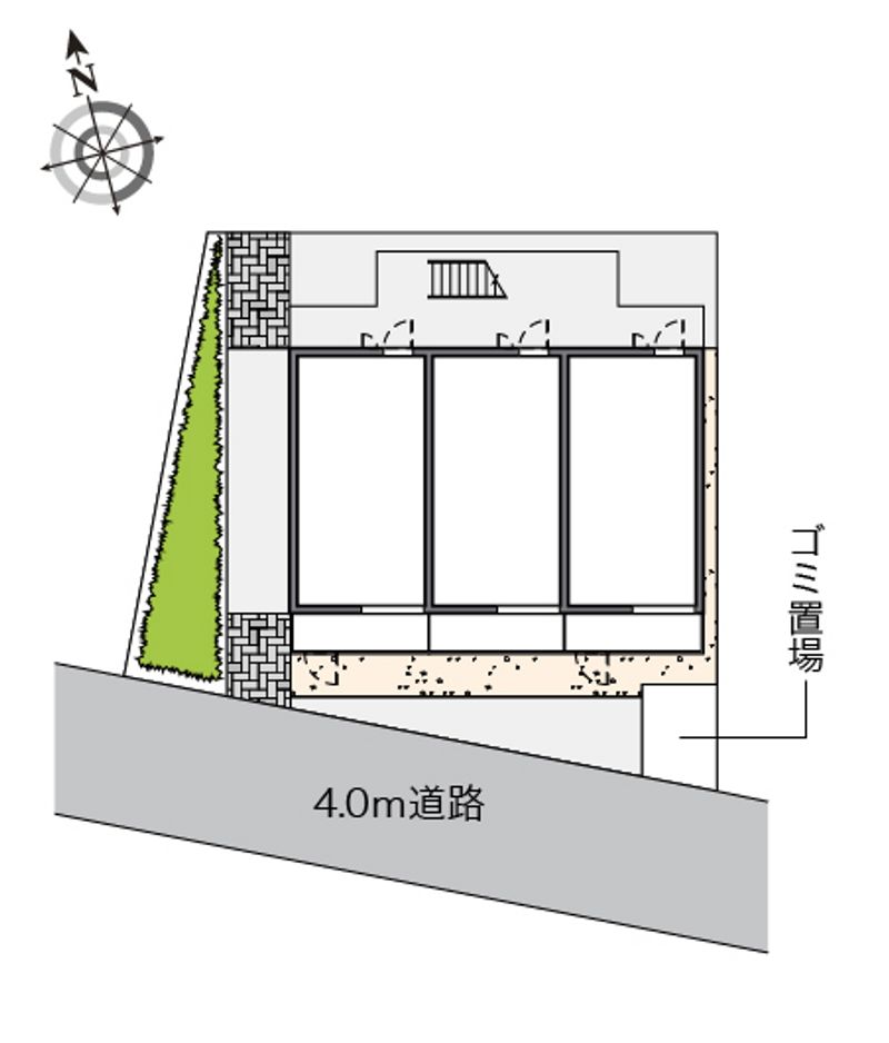 クレイノ花水木三番館 配置図