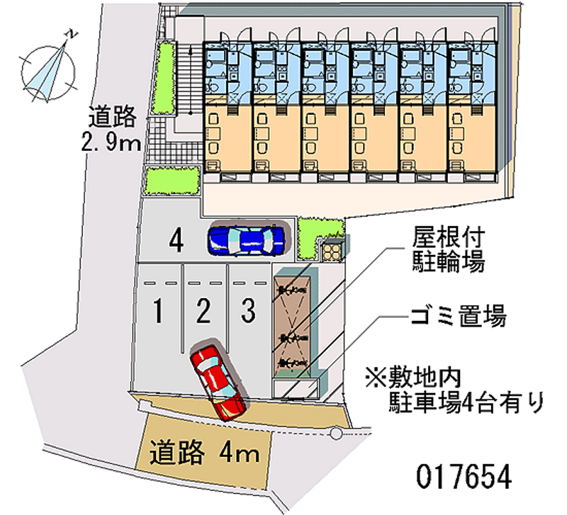 レオパレスハイランドⅠ 区画図