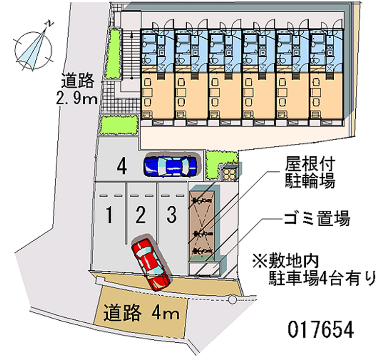 レオパレスハイランドⅠ 月極駐車場