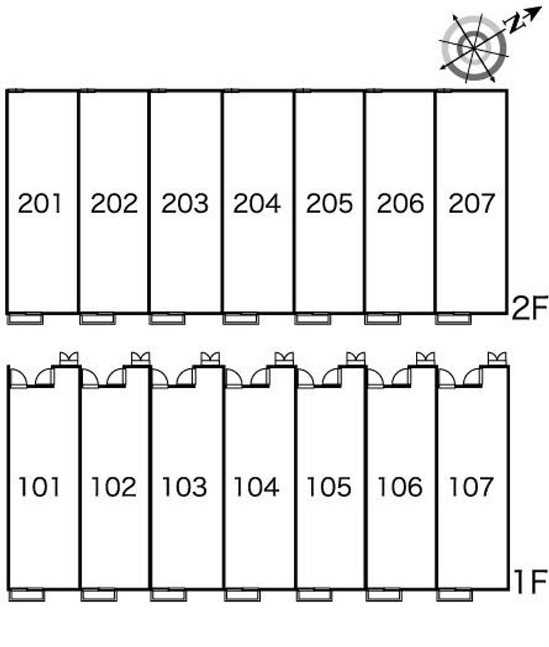レオパレスドーファン 間取配置図