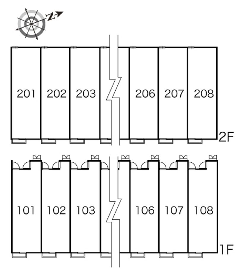 レオパレスエルスドワール 間取配置図
