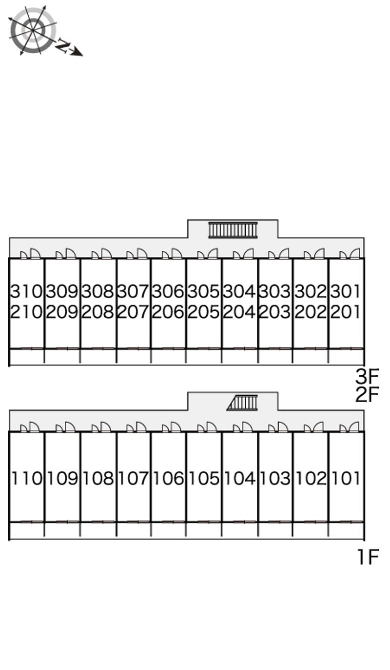 レオパレスラ　ローズコリン 間取配置図