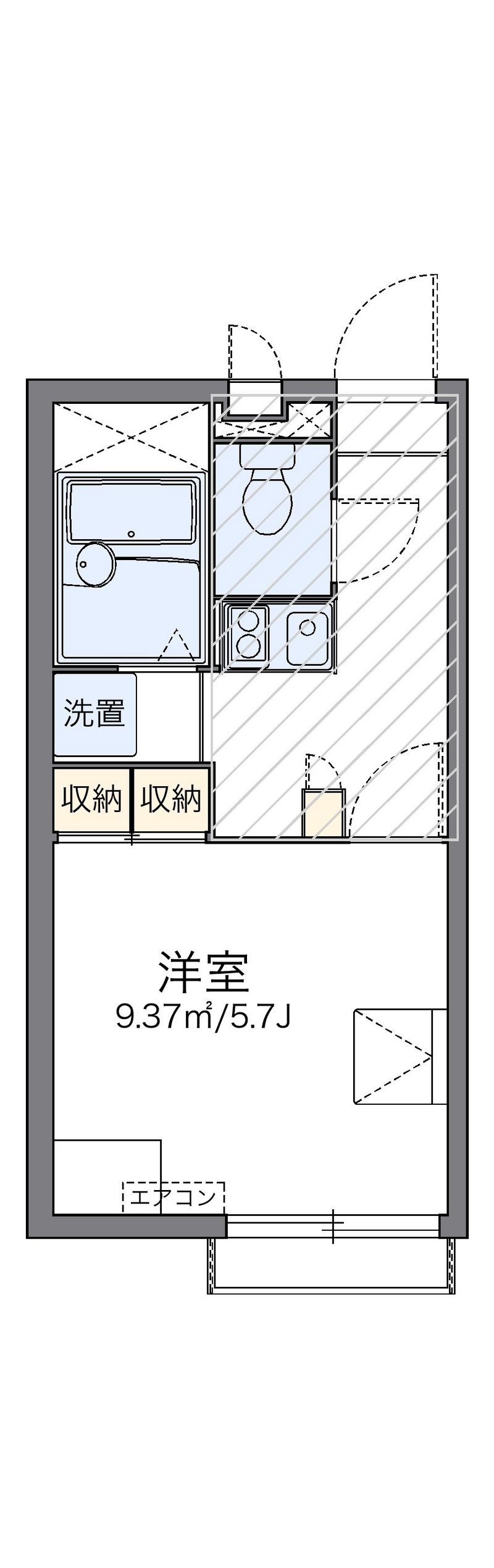 レオパレス清瀧Ｂ 間取図