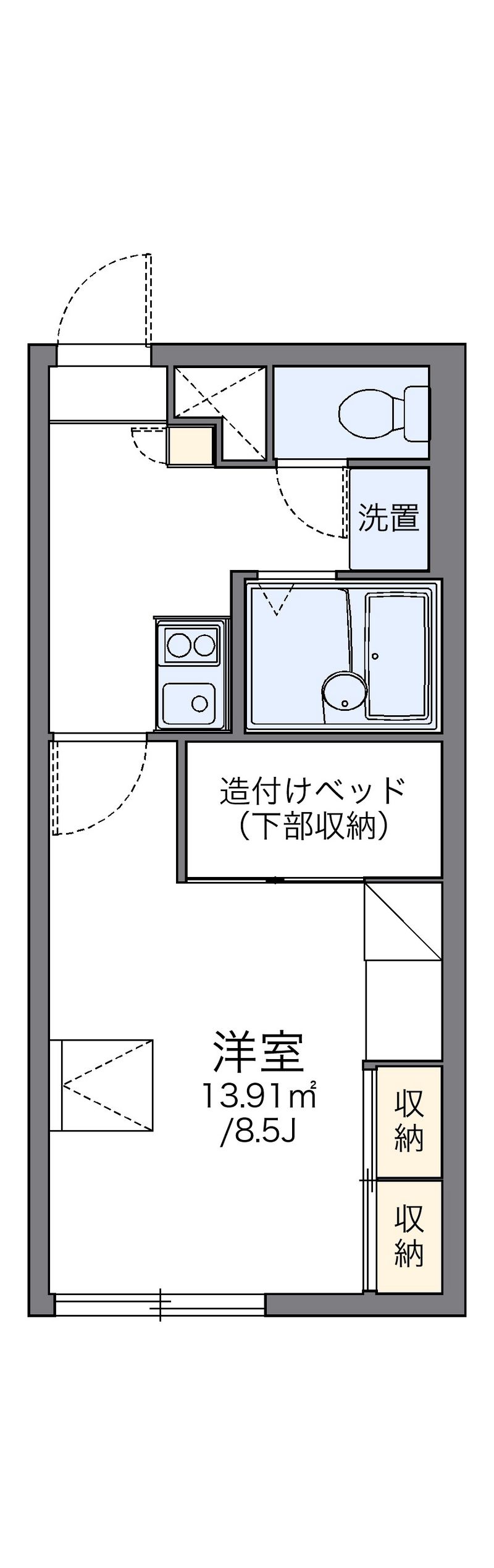 レオパレスフォレスト５５ 間取図