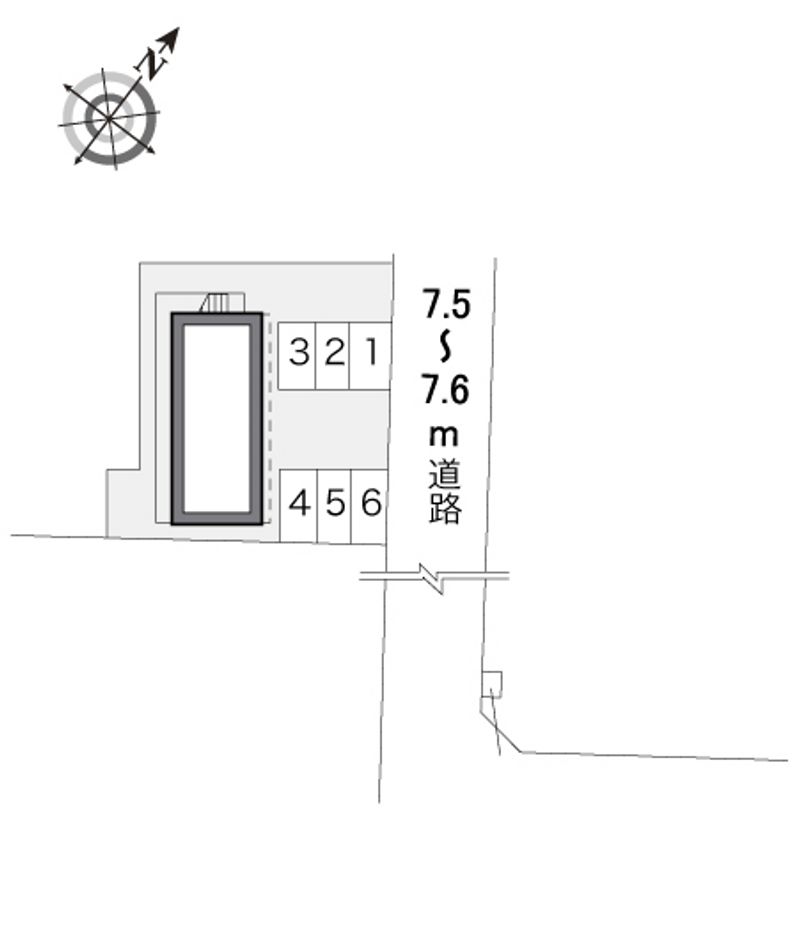 レオパレス新町 配置図