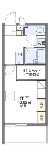 レオパレスコーラルアイル 間取り図