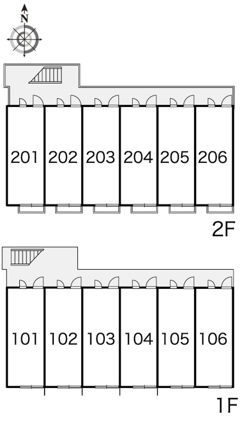 レオパレス千秋 間取り配置図